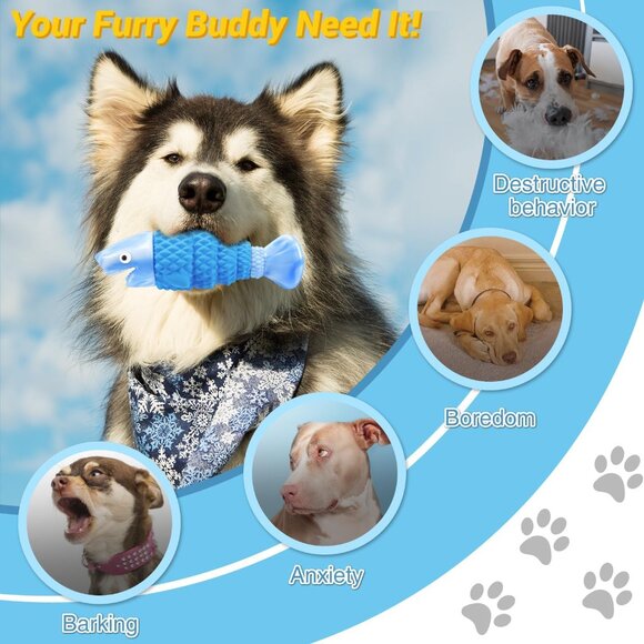 Tough Dog Toys for Aggressive Chewers, Indestructible Dog Chewers for Medium & L - Picture 2 of 7